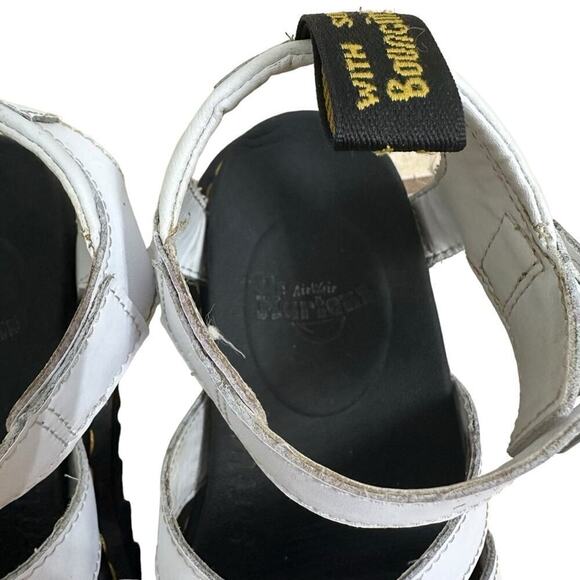 Dr. Martens Platform Sandals Blaire Hydro White Strappy Buckle Women’s Size 5 - Picture 4 of 8